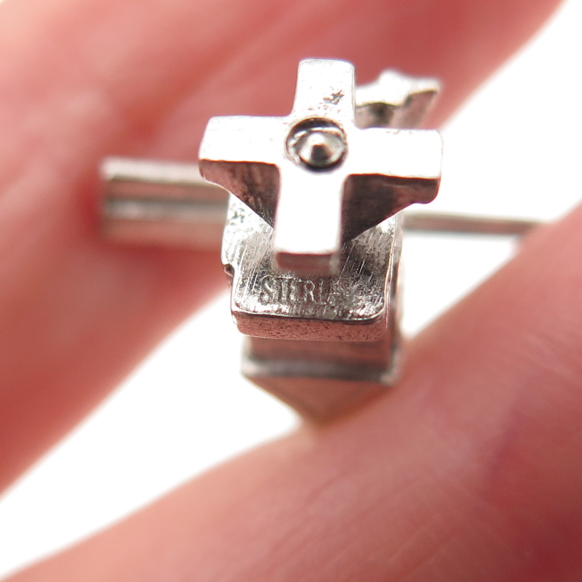 925 Sterling Silver Vintage Windmill 3D Mini Charm Pendant