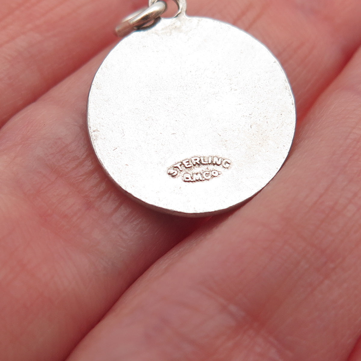 Breadner Co. Sterling Silver Vintage Enamel Nassau Hibiscus Mini Charm Pendant