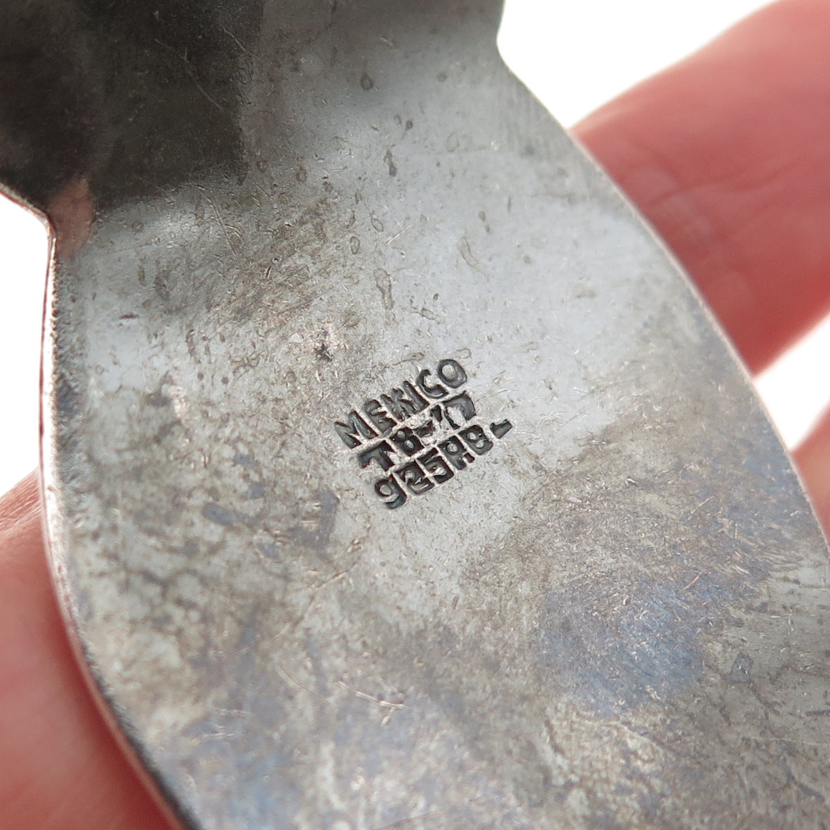 925 Sterling Silver Vintage Mexico Modernist Wavy Adjustable Cuff Bracelet 6.75"