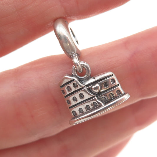 Pandora 925 Sterling Silver Rome Colosseum Dangle Charm