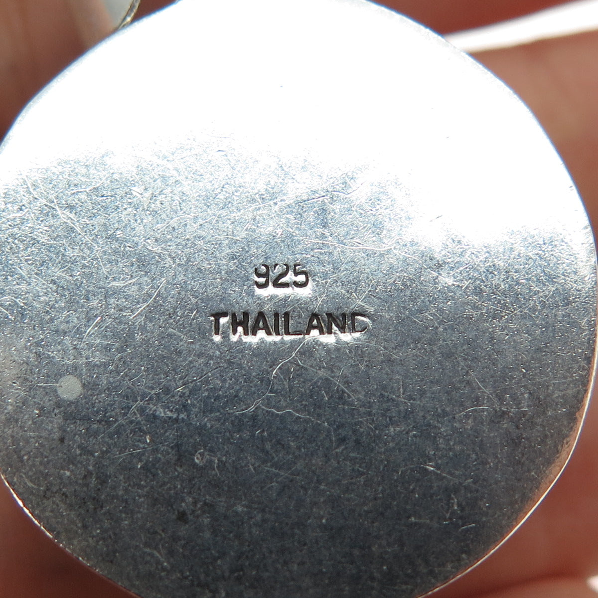 925 Sterling Silver Vintage Baseball Oxidized Charm Pendant