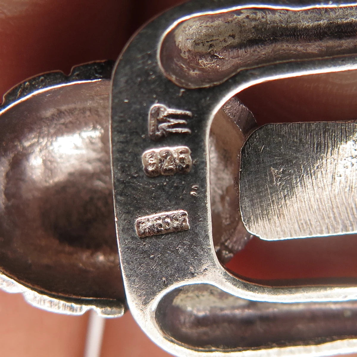 925 Sterling Silver Vintage Modernist Pendant