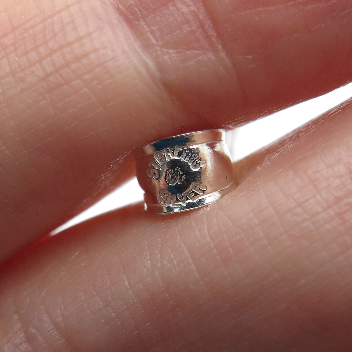 925 Sterling Silver Vintage 42mm Coin Frame Holder Pendant