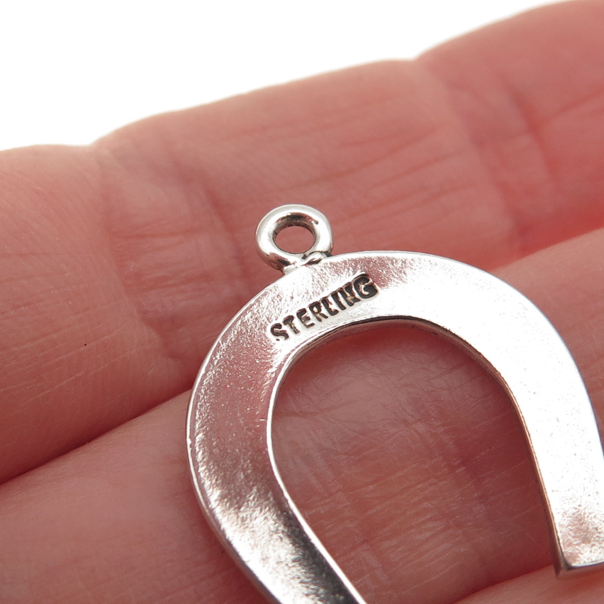 925 Sterling Silver Vintage Horseshoe Good Luck Mini Charm Pendant