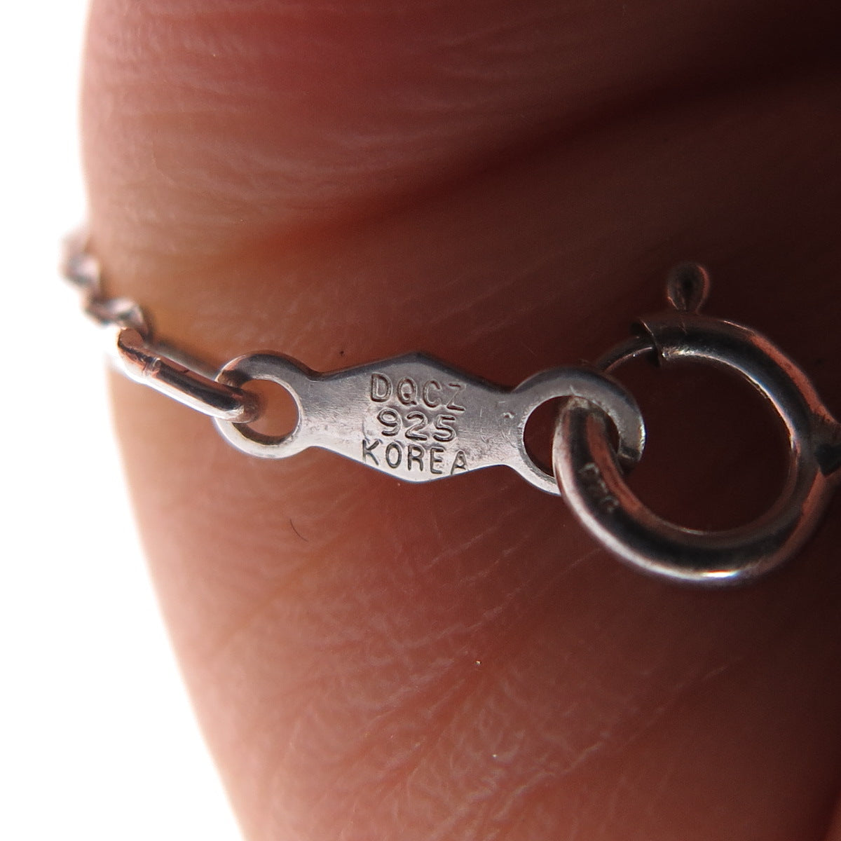 925 Sterling Silver Round-Cut C Z Station Cable Chain Necklace 16"