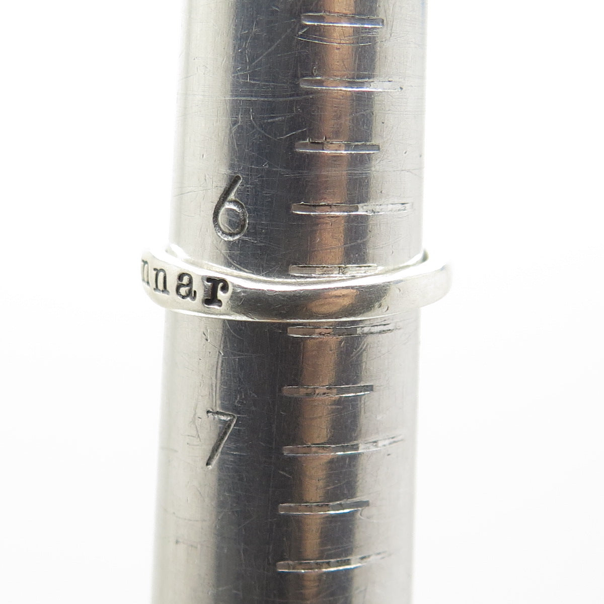 925 Sterling Silver Vintage "Gunnar" Scandinavian Name Ring Size 6.5