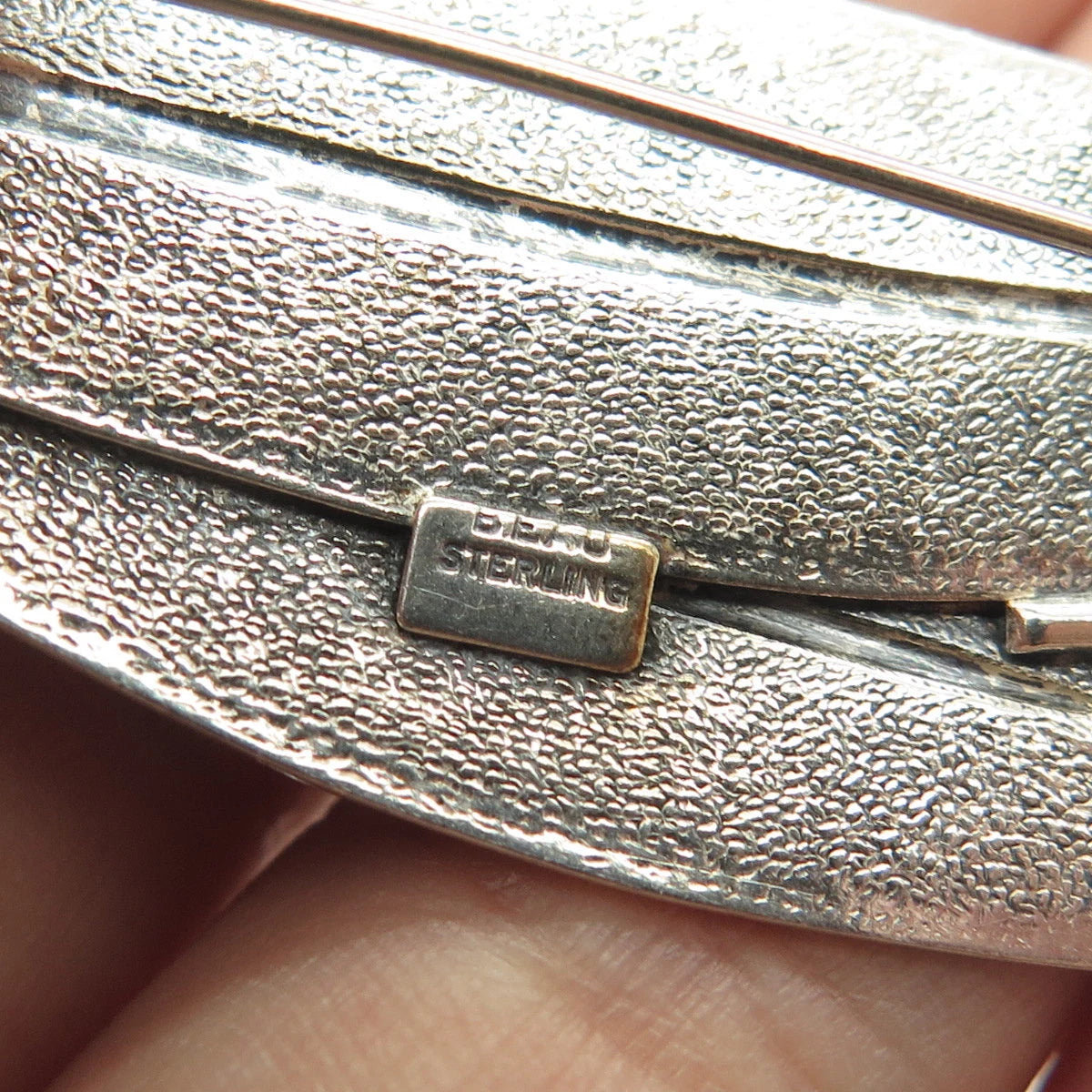 925 Sterling Silver Vintage Beau Leaf Floral Pin Brooch