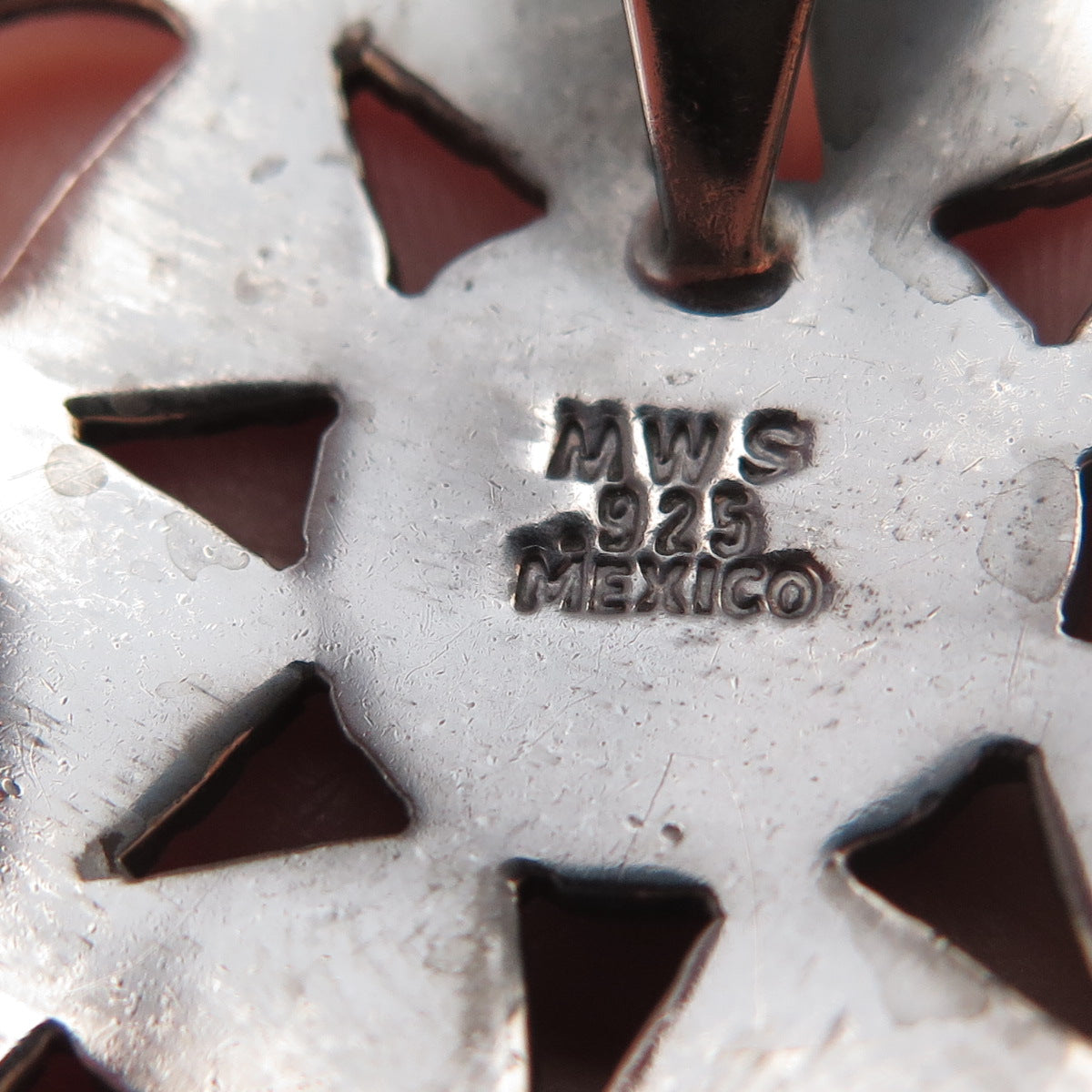 Mark Wasserman Samara Sterling Silver Vintage Mexico Sun Oxidized Slide Pendant