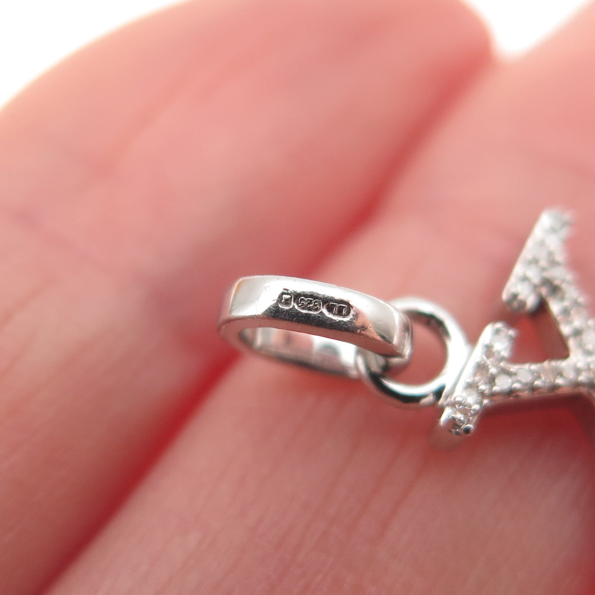 Links of London 925 Sterling Silver Real Diamond Letter X Mini Charm Pendant