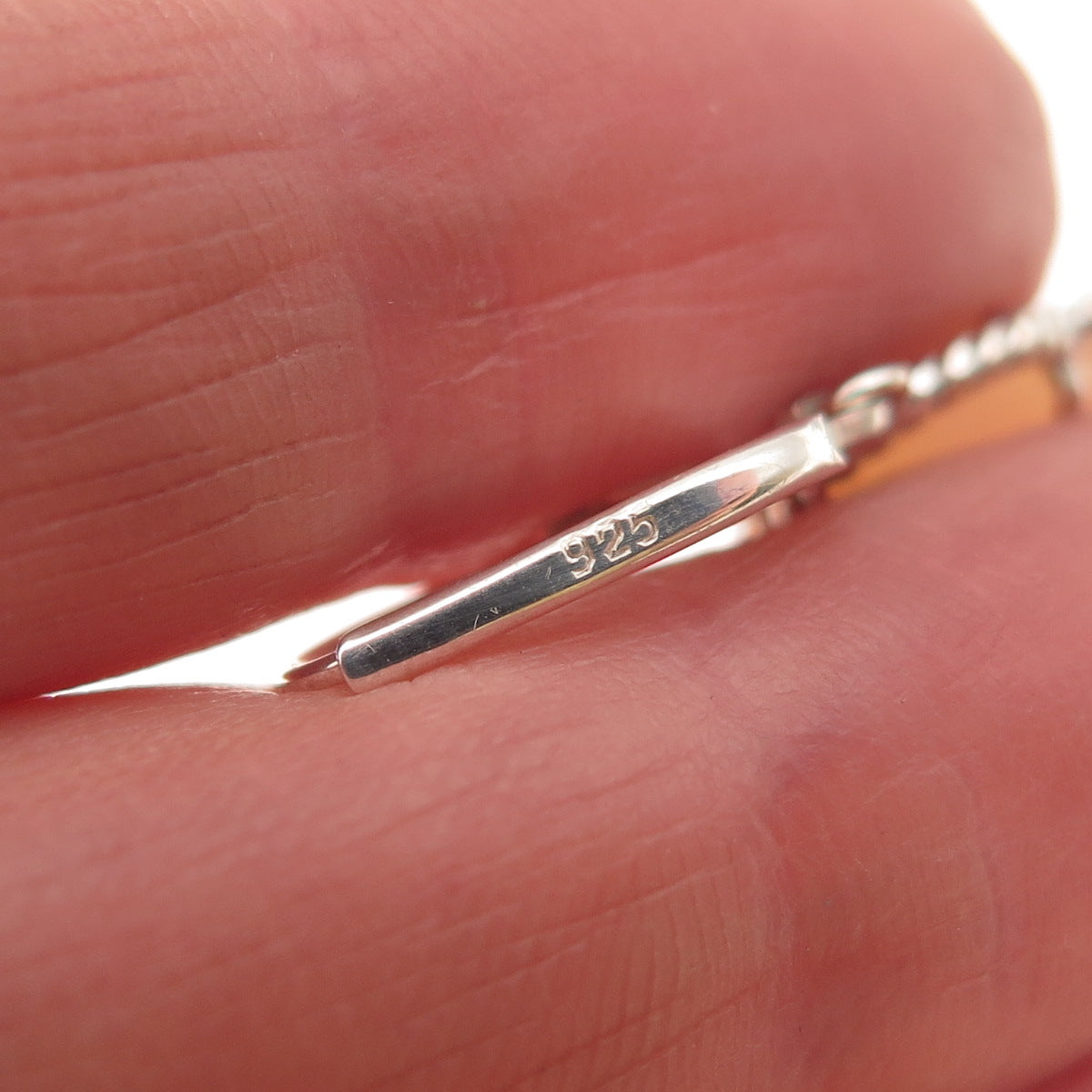 925 Sterling Silver Vintage Real MOP Floral Dangle Earrings