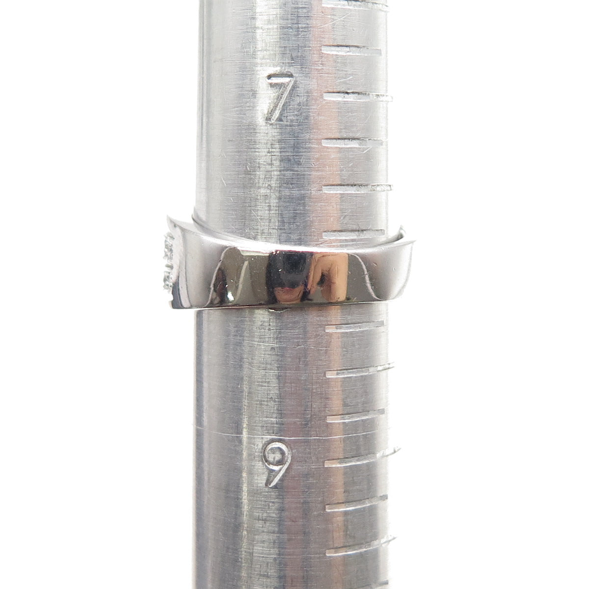 925 Sterling Silver Round-Cut C Z Multi-Row Ring Size 8