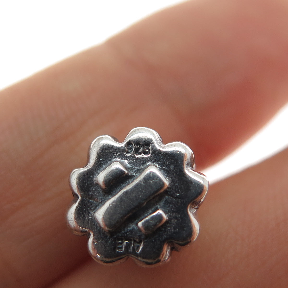 PANDORA 925 Sterling Silver & Gold Christmas Tree Slide Bead Charm