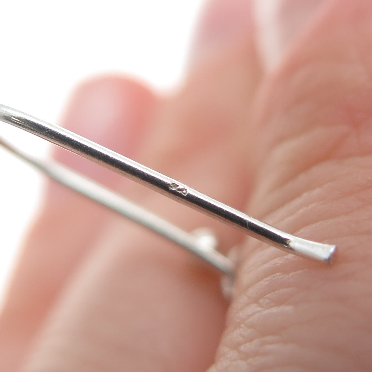 CHAPAL ZENRAY 925 Sterling Silver Vintage Ornate Flower Teardrop Dangle Earrings