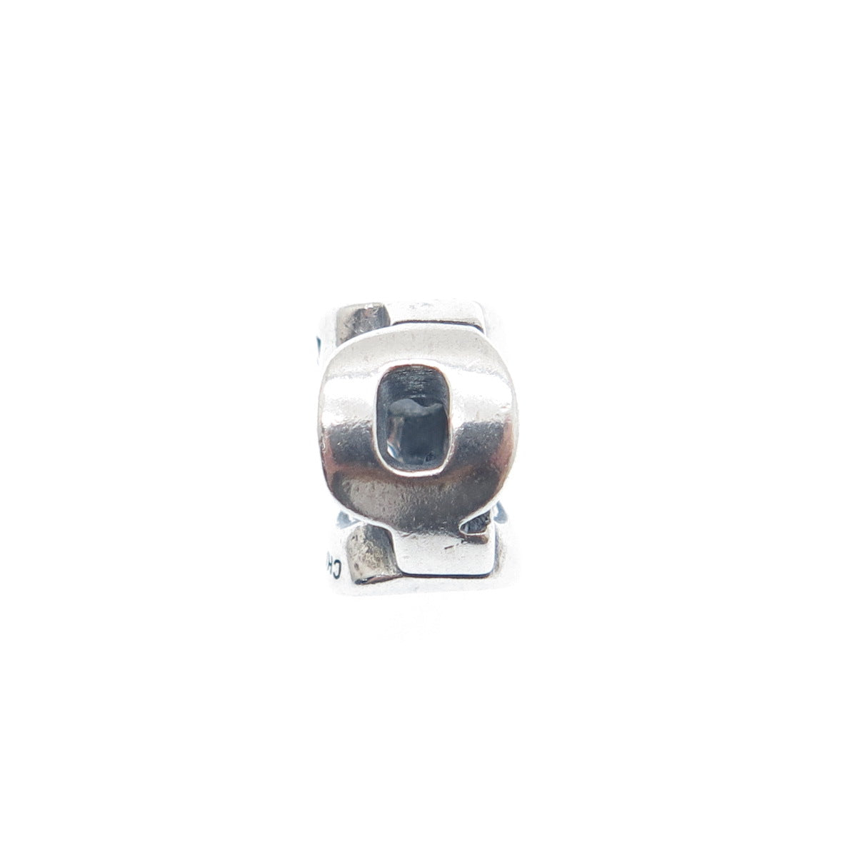 CHAMILIA 925 Sterling Silver Letter Q Initial Bead Charm