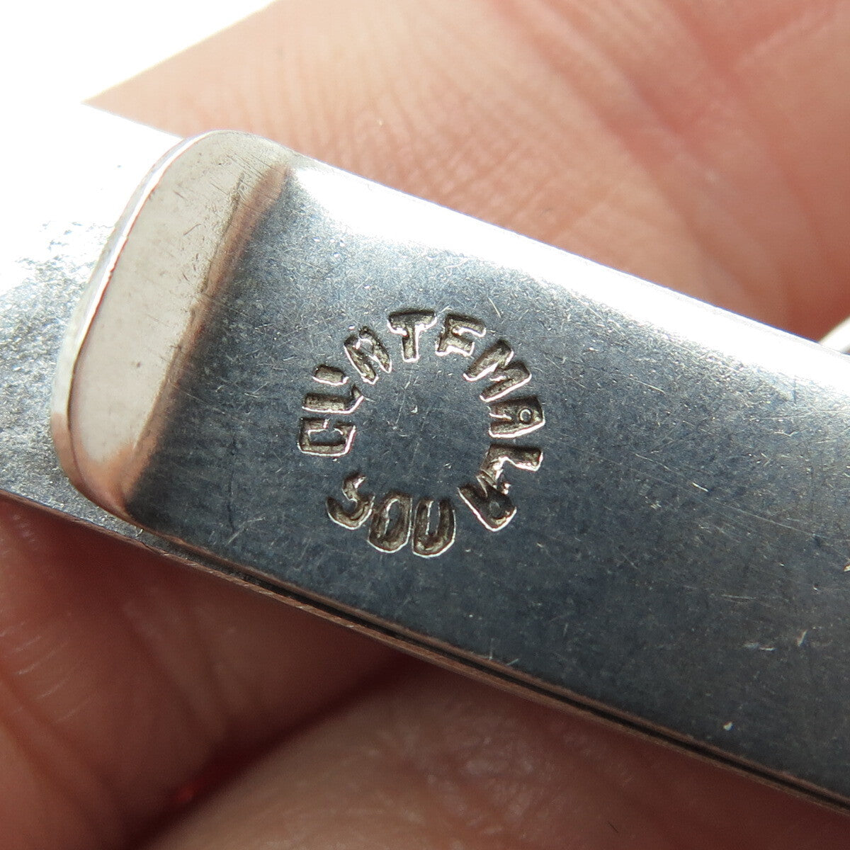 900 Silver Vintage Guatemala Tribal Tie Clip