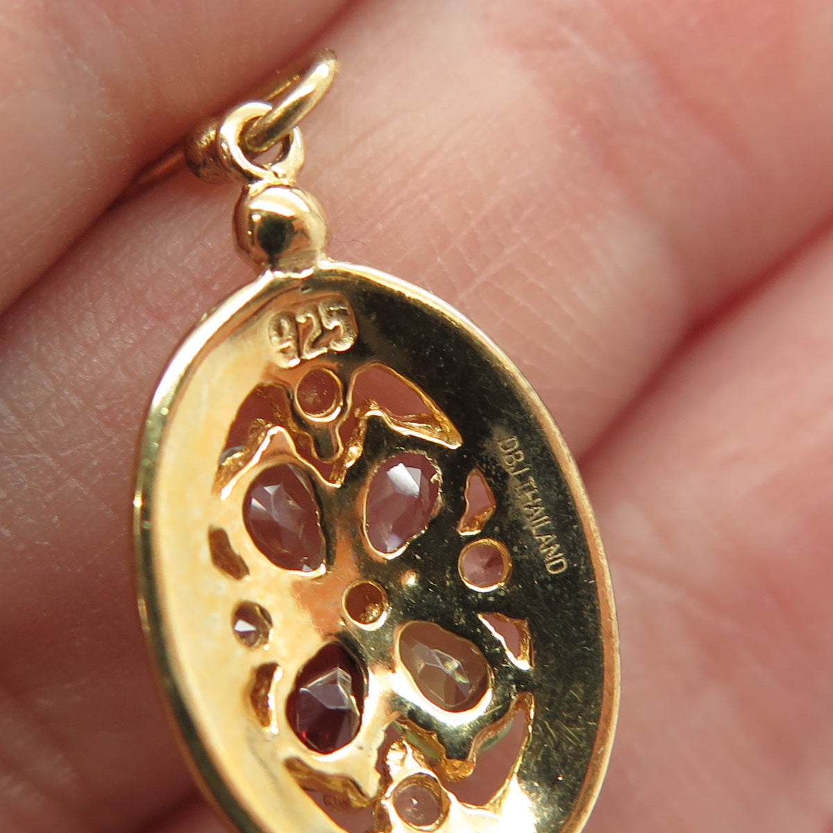 925 Sterling Silver Gold Plated Real Blue Topaz Garnet Peridot Amethyst Earrings