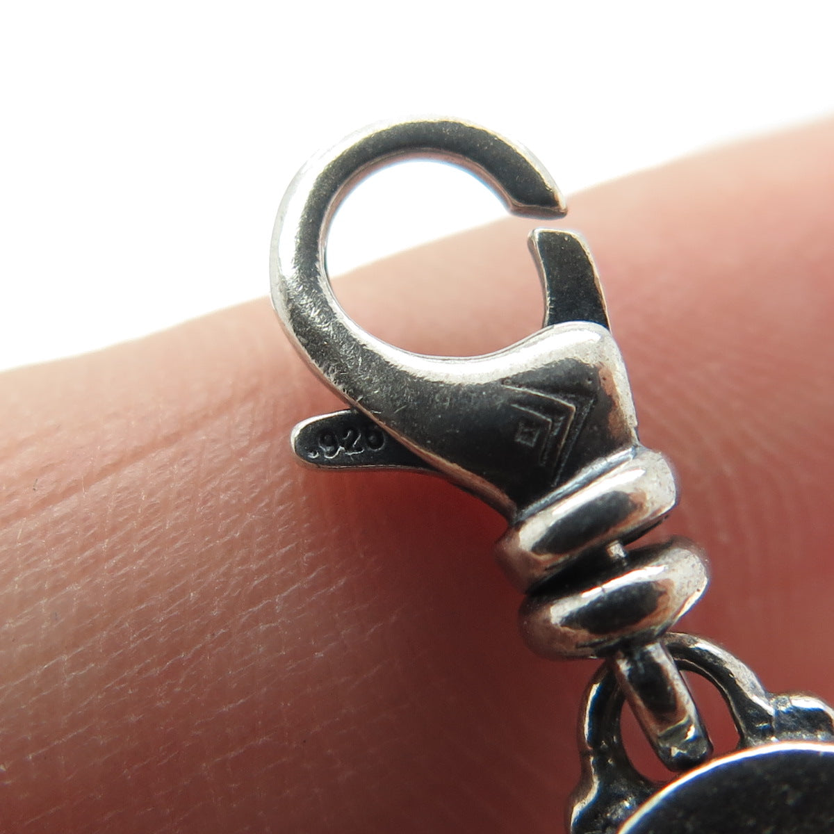 SILPADA 925 Sterling Silver Vintage Rhinestone Lobster Clasp Minimalist Pendant