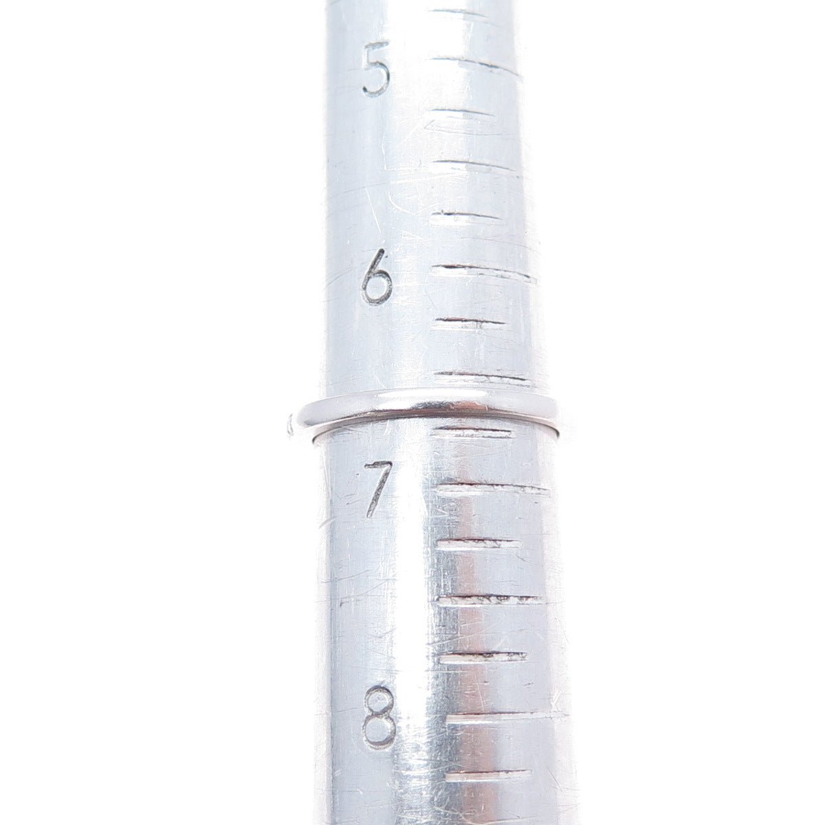 SAI Sterling Silver Round-Cut C Z Half Eternity Stackable Band Ring Size 6.75