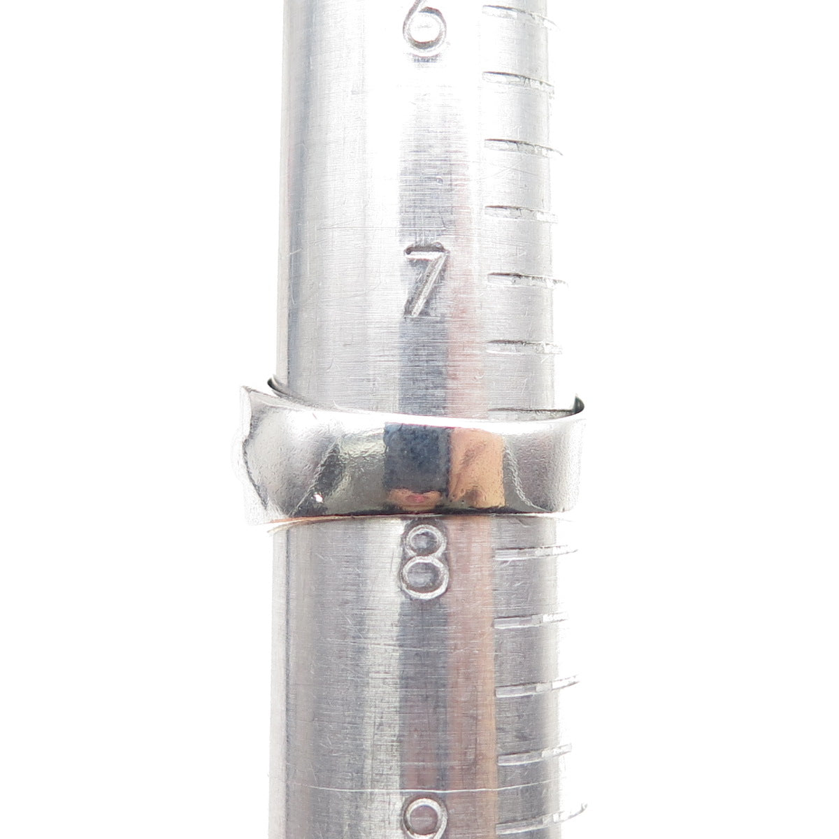 SETA 925 Sterling Silver Vintage Round-Cut C Z Oxidized Ring Size 7.75