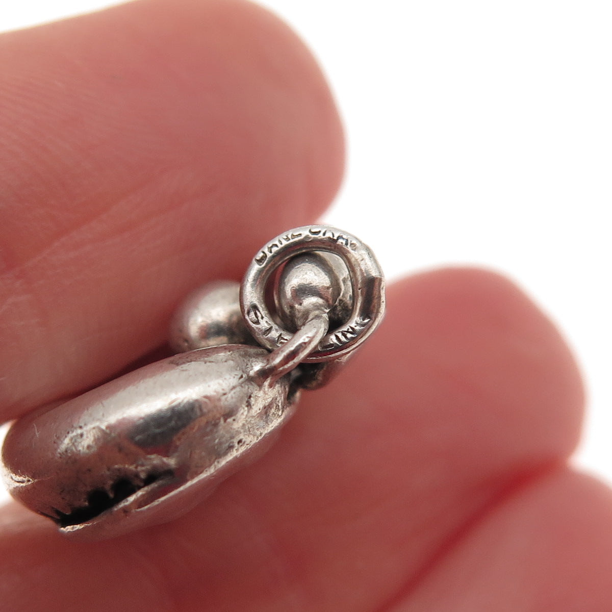 Danecraft 925 Sterling Silver Vintage Baseball Glove & Ball Mini Charm Pendant