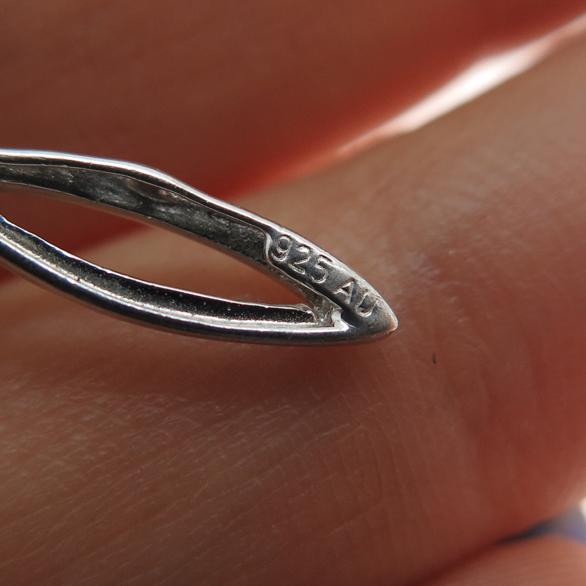 925 Sterling Silver Real Round-Cut Diamond Cross Charm Pendant