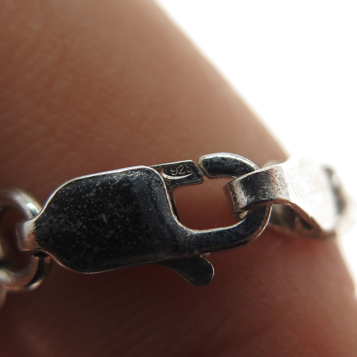 MILOR 925 Sterling Silver Vintage Italy Figaro Chain Necklace 22"