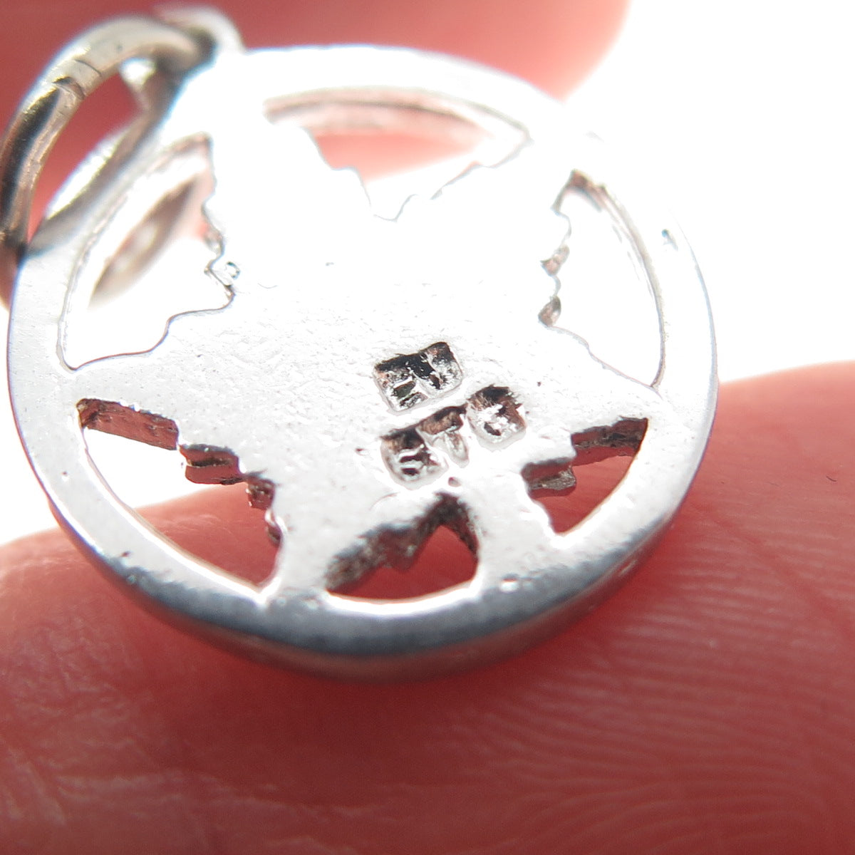 925 Sterling Silver Vintage Maple Leaf Minimalist Charm Pendant
