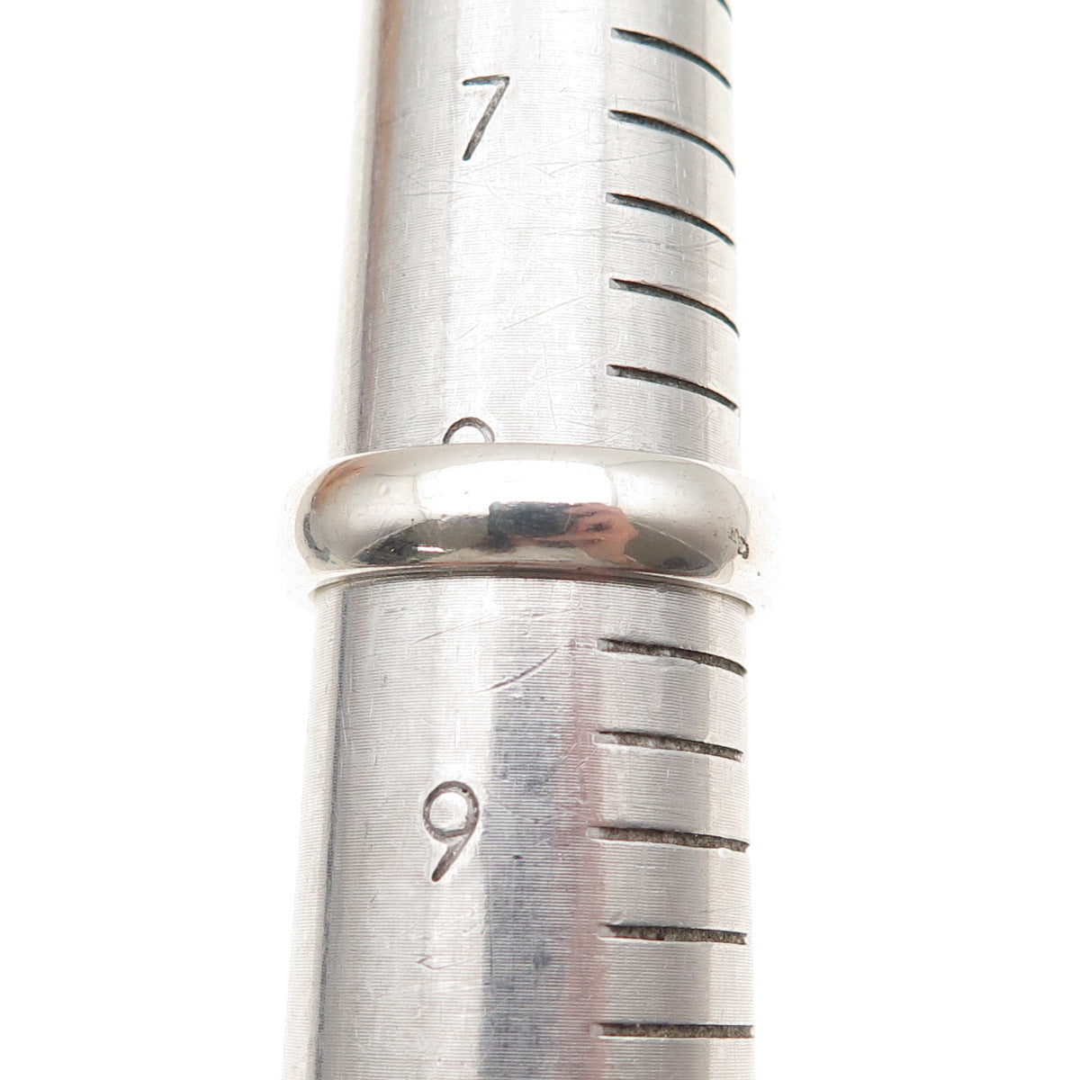 925 Sterling Silver Vintage Courage & Purity Classic Wedding Band Ring Size 8.25