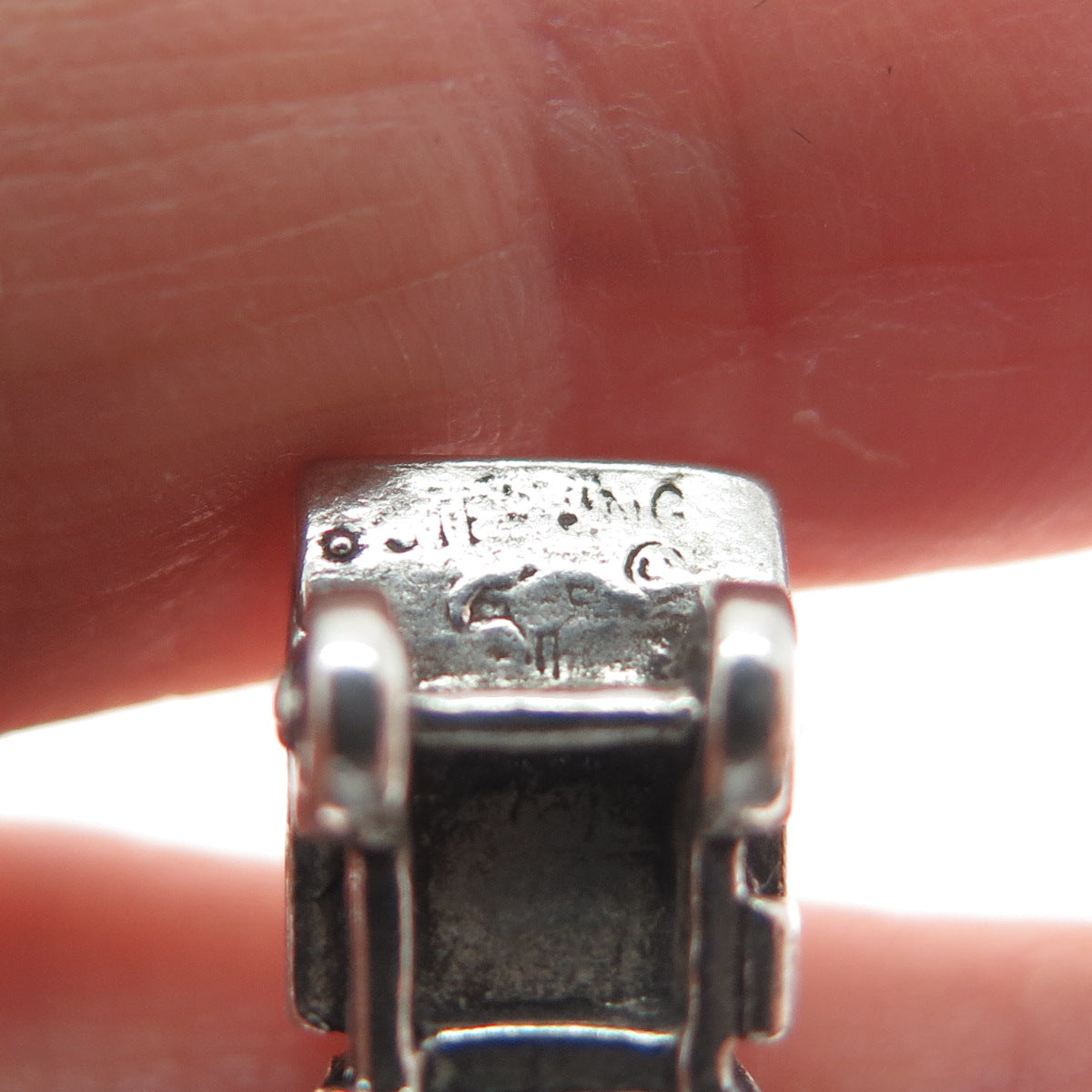 SUN WEST 925 Sterling Silver Vintage Dump Truck Minimalist 3D Charm Pendant