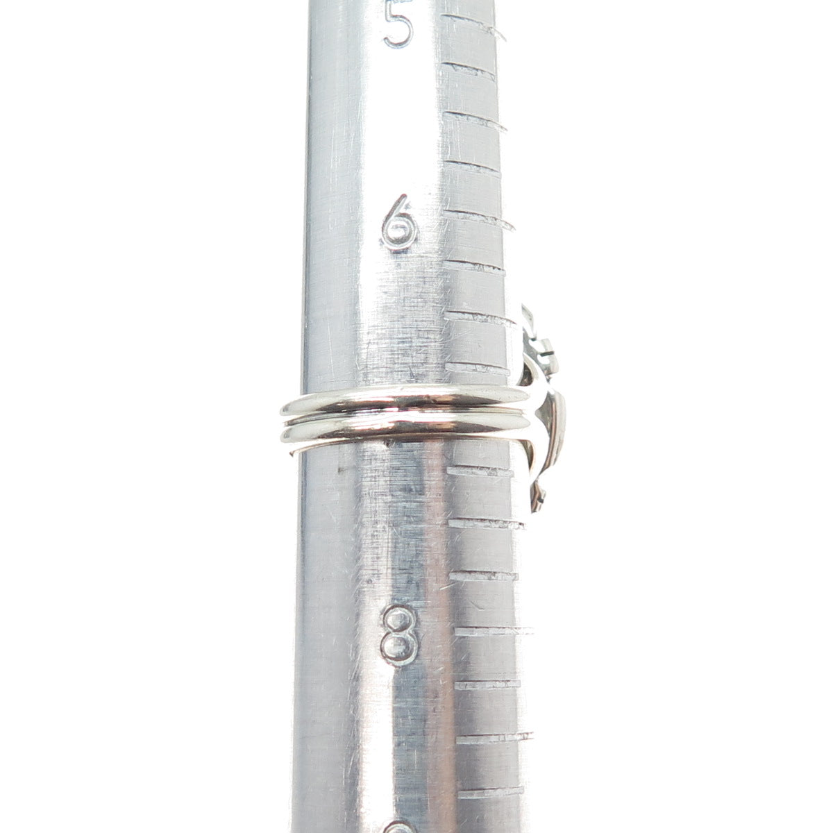 925 Sterling Silver Vintage Southwestern Real Chalcedony Teardrop Ring Size 7