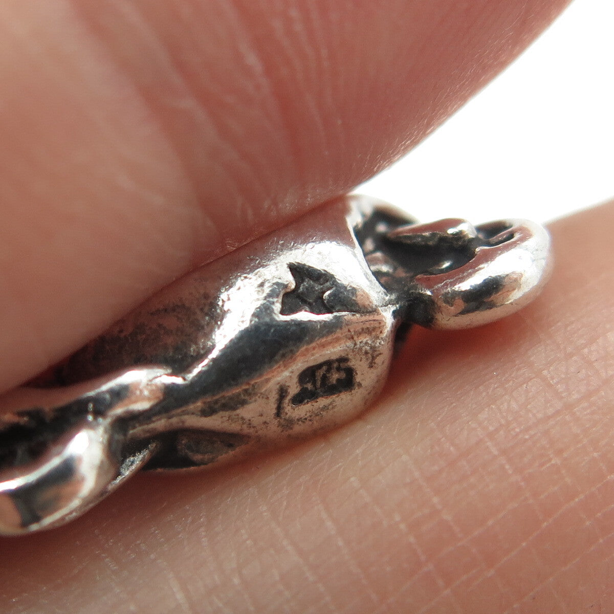 SUN WEST 925 Sterling Silver Vintage Scooter 3D Charm Pendant
