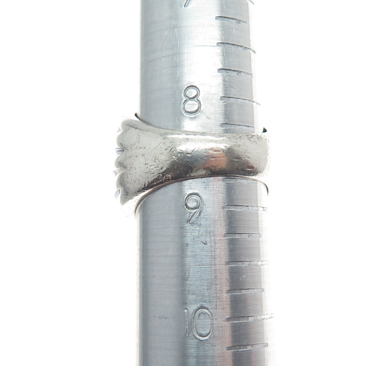 SILPADA 925 Sterling Silver Vintage Ribbed Wide Ring Size 8.75