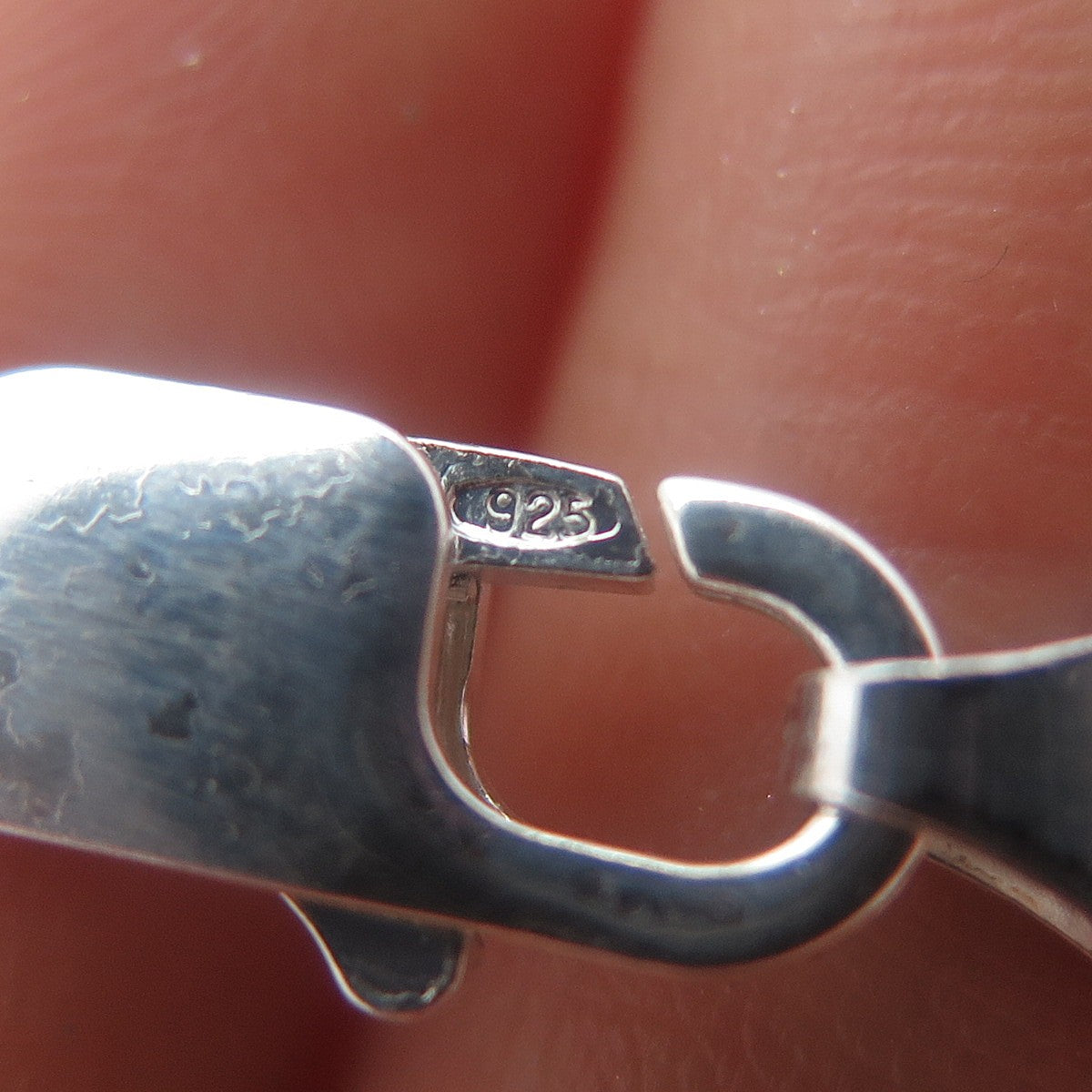 925 Sterling Silver Vintage Italy Figaro Chain Necklace 18"