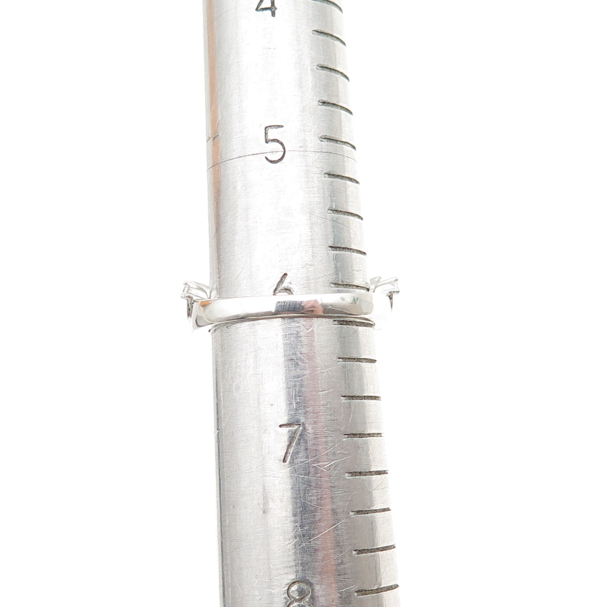 VANCARO 925 Sterling Silver Round-Cut C Z Tiara Ring Size 6.25