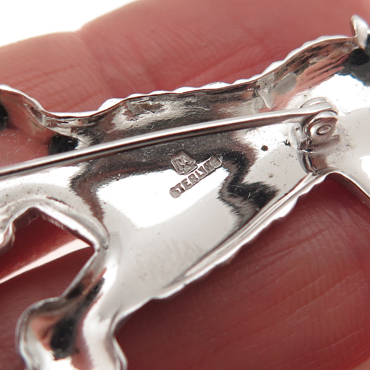RICHLINE 925 Sterling Silver Vintage Poodle Dog Pin Brooch