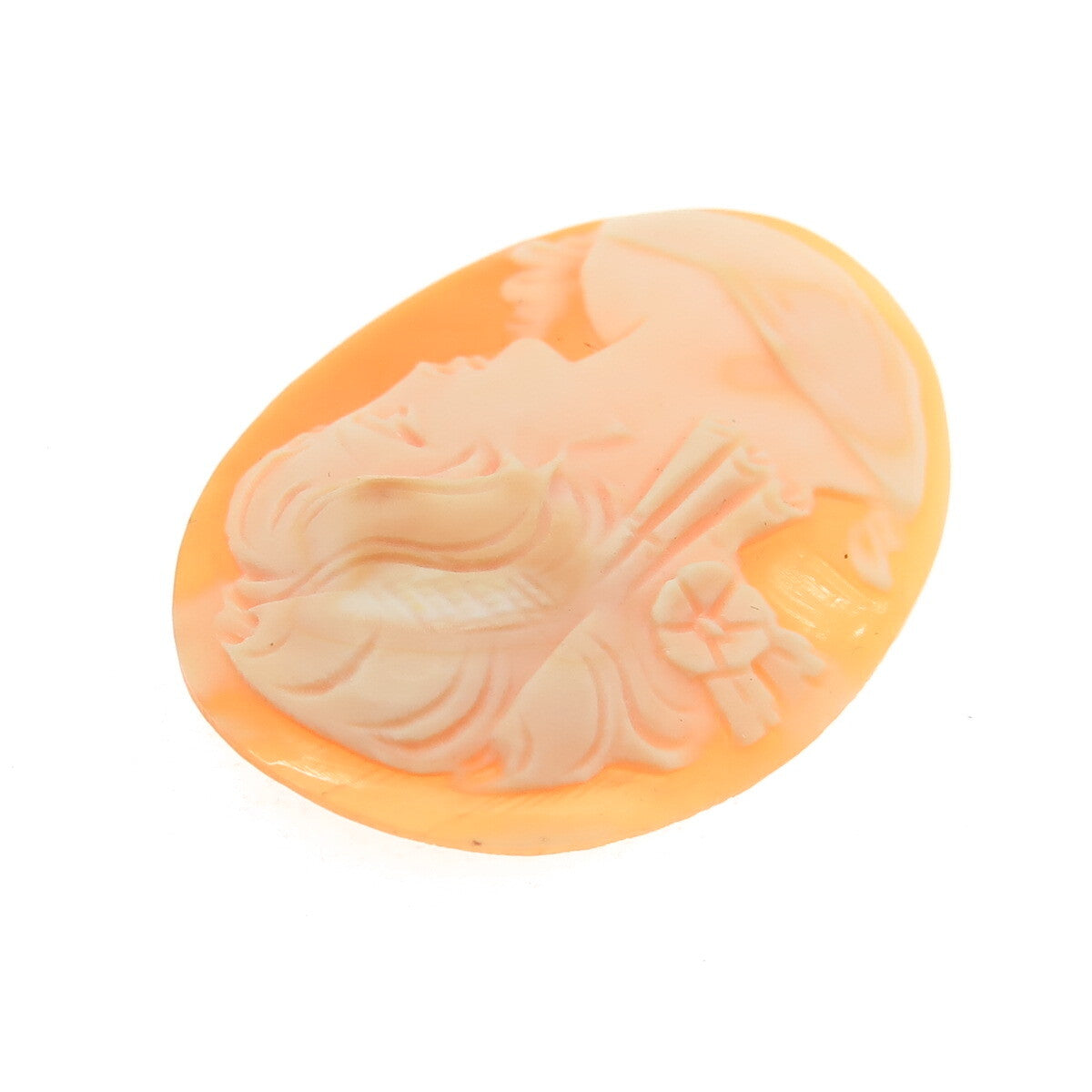 Antique Victorian Real Carved Mother-of-Pearl Lady Cameo