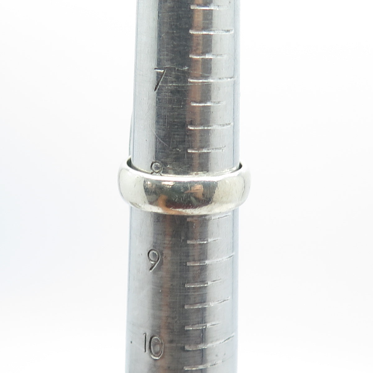 925 Sterling Silver Vintage Real Turquoise Gemstone Ring Size 8.5