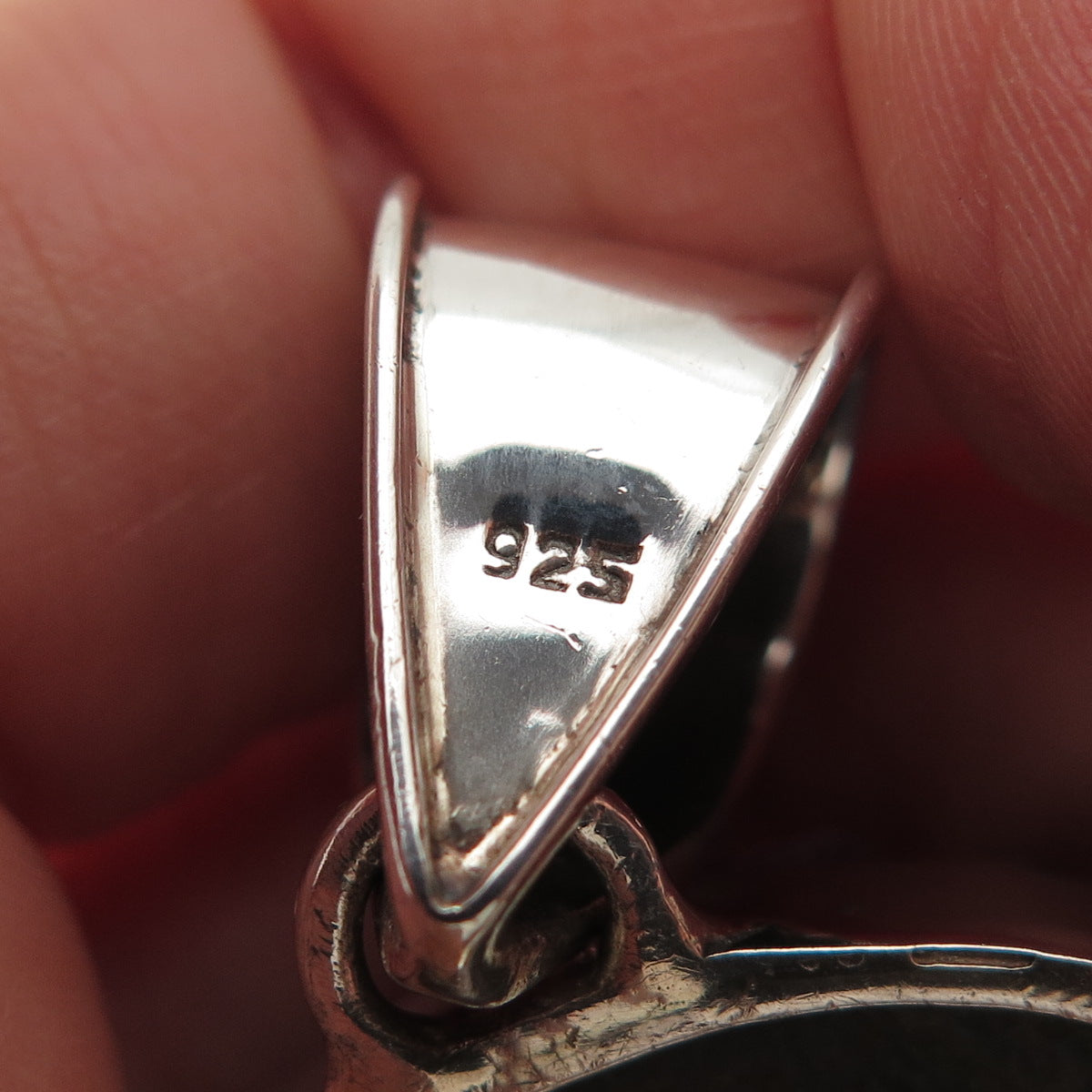 925 Sterling Silver Vintage Real Druzy Agate & Amethyst Large 34.6g Pendant