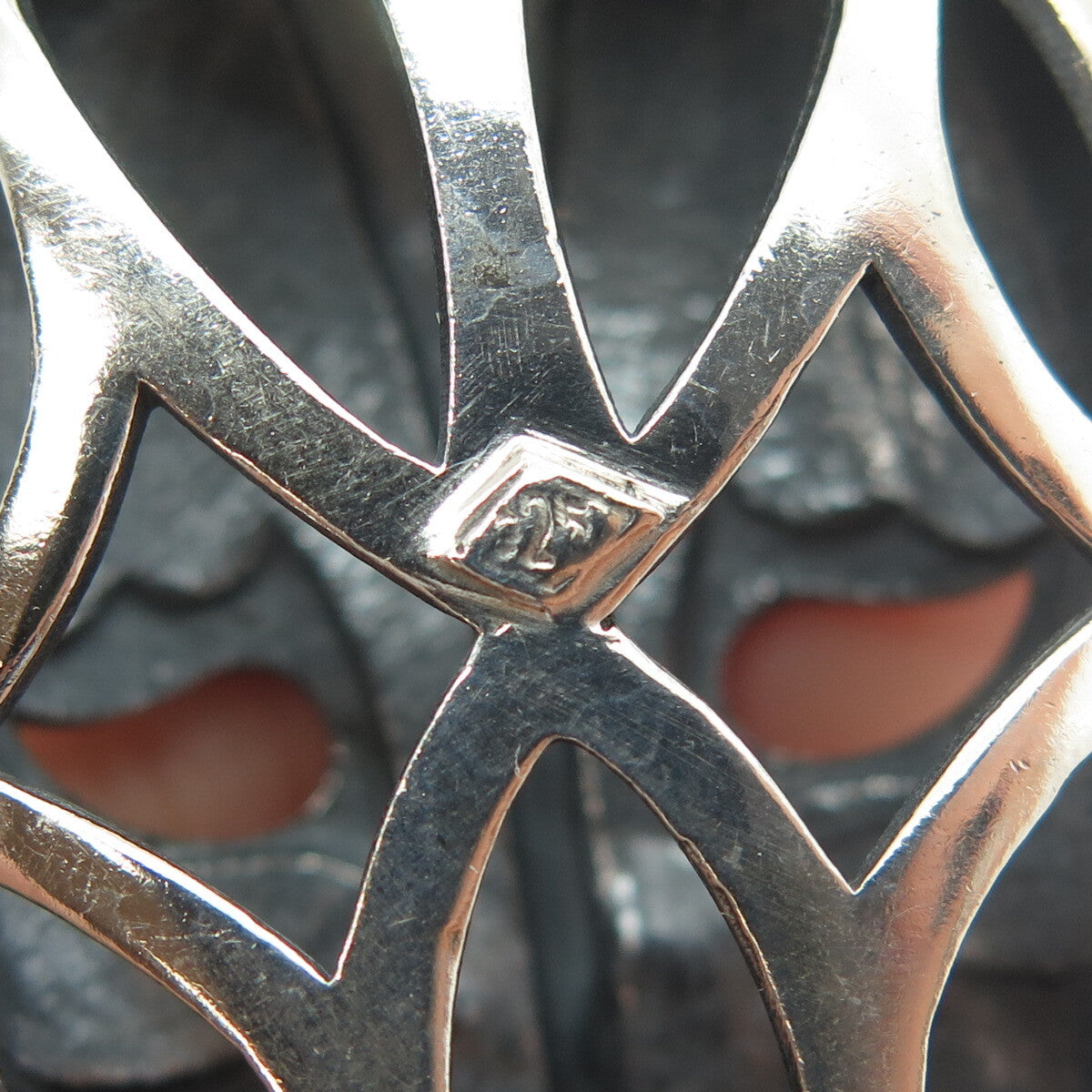 INDUSTRIA ARGENTINA 925 Sterling Silver Vintage Tribal Mask Pendant