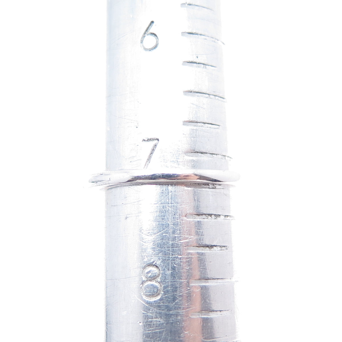 925 Sterling Silver Round-Cut C Z Half Eternity Band Ring Size 7.25