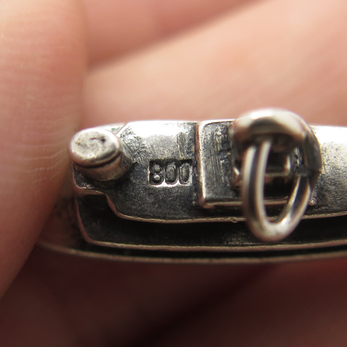 800 Silver Vintage Liner Ship 3D Charm Pendant
