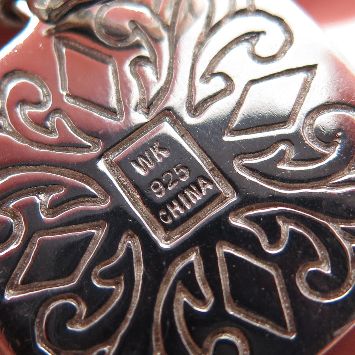 WHITNEY KELLY 925 Sterling Silver Vintage Real MOP & Black Onyx Charm Pendant