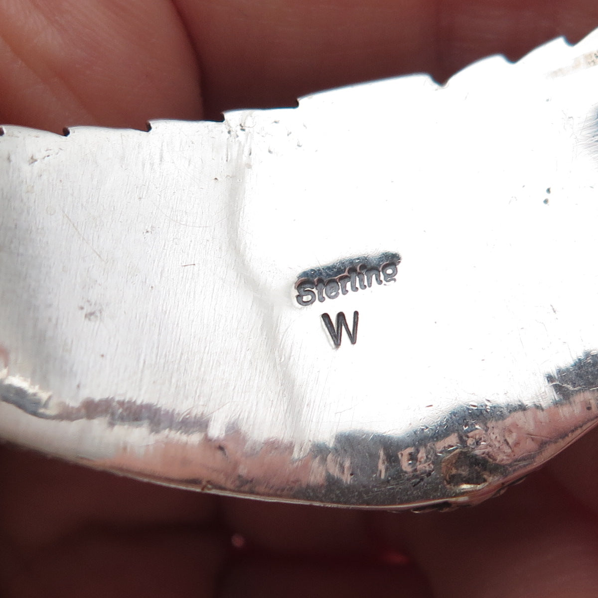 Wayne Etsitty Navajo Old Pawn Sterling Vintage Floral Adjustable Bracelet 6.5"