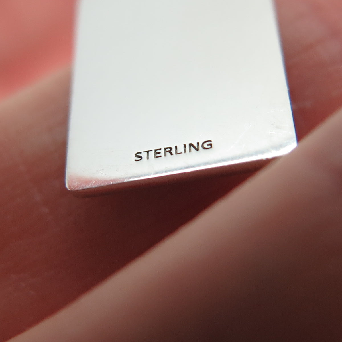 925 Sterling Silver Red Enamel I Matter Equally Minimalist Charm Pendant