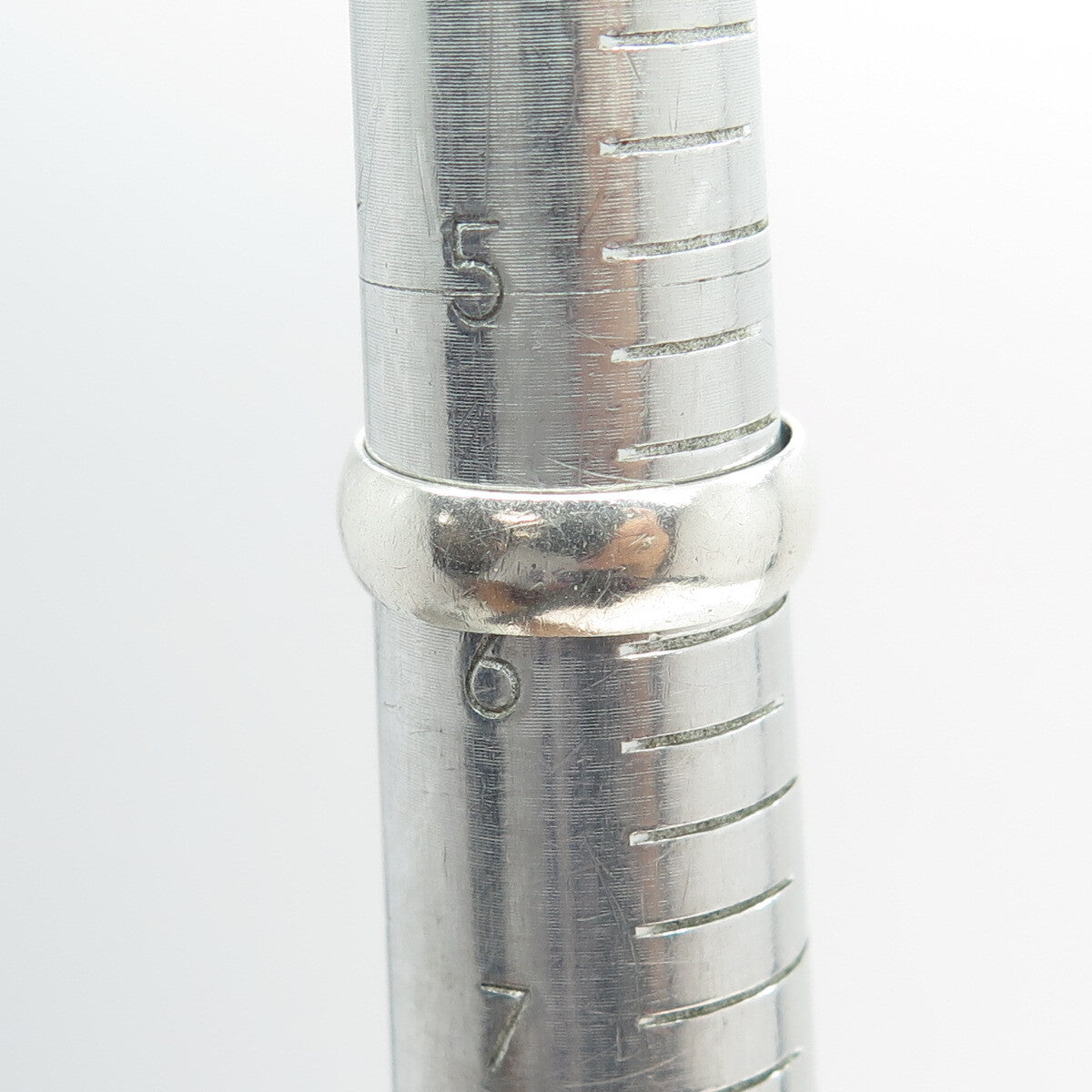 J.D. SCHLANG CO. 925 Sterling Silver Vintage Classic Wedding Band Ring Size 6