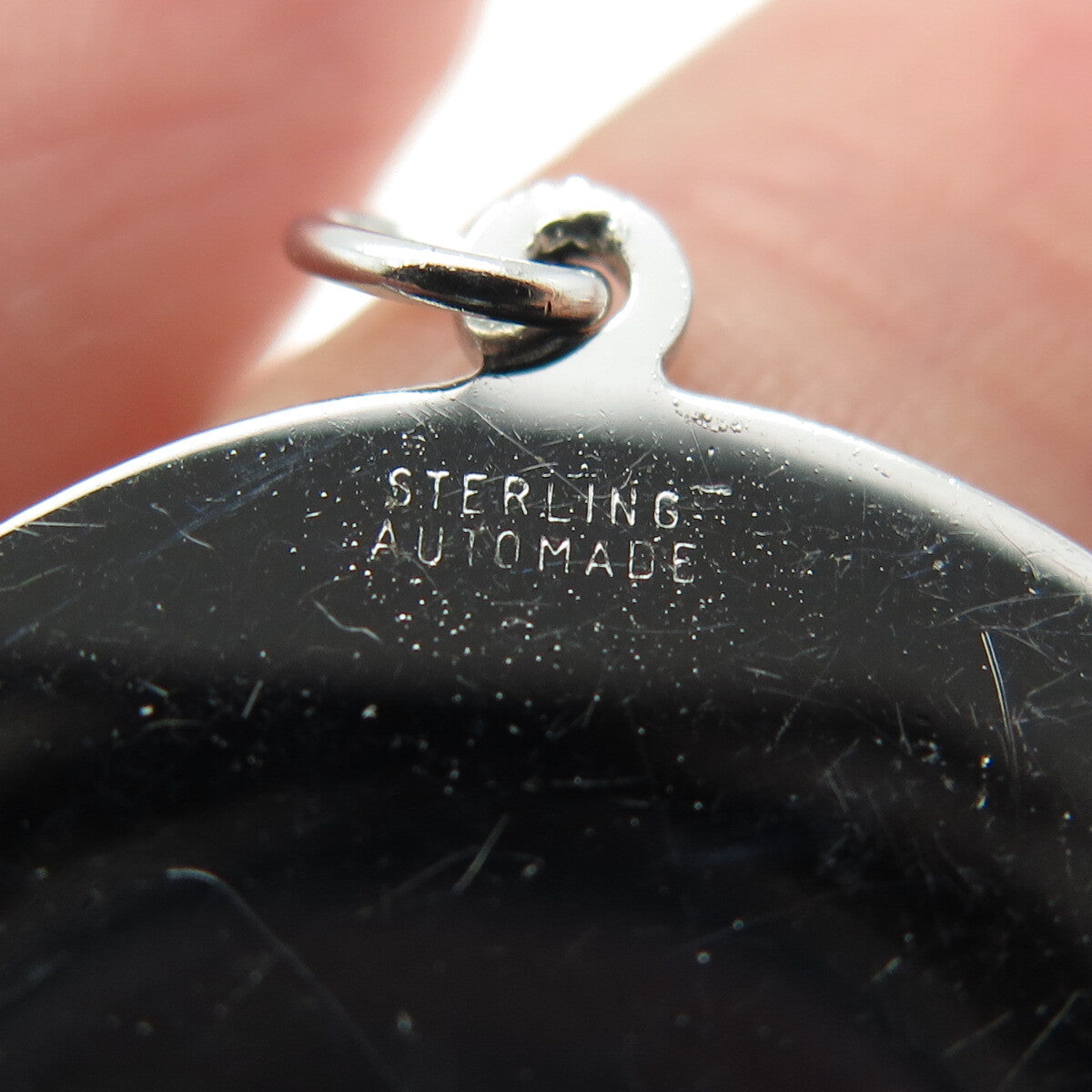AUTOMADE 925 Sterling Silver Vintage California State Round Charm Pendant