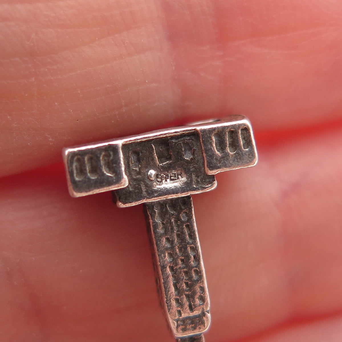 925 Sterling Silver Vintage Ottawa Parliament Building 3D Mini Charm Pendant