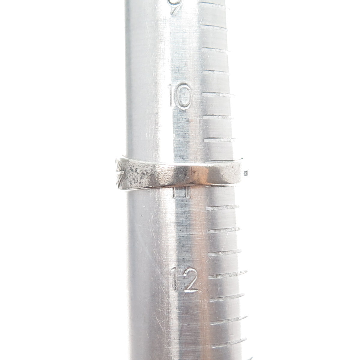 875 Silver Antique 1936 House Feather Oxidized Ring Size 11