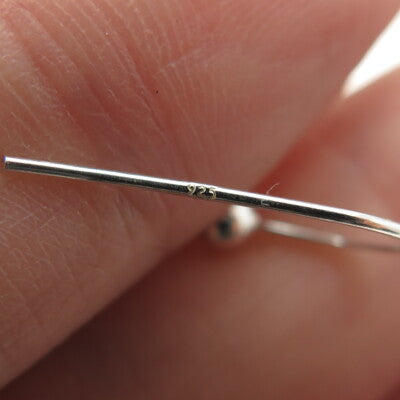 925 Sterling Silver Ball Tassel Dangle Earrings