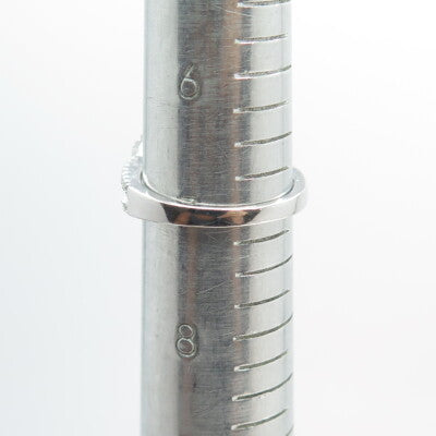 925 Sterling Silver Real Amethyst Gemstone & C Z Ring Size 7